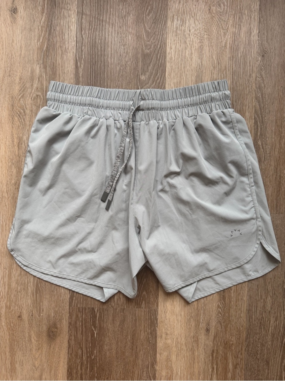 Varley Light Gray Athletic Shorts with Drawstring